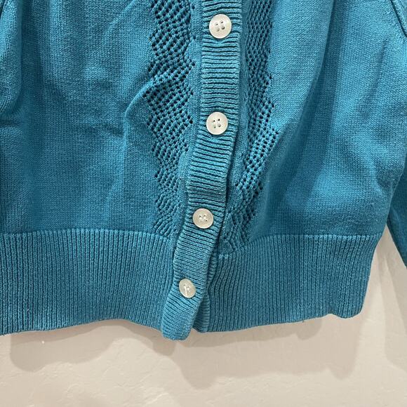 Little Bird by Jools Oliver Blue Cardigan Sweater - Picture 3 of 6